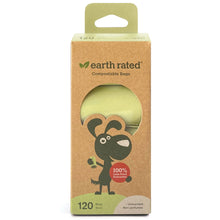 Load image into Gallery viewer, 120 Certified Compostable Bags on 8 Refill Rolls by Earth Rated