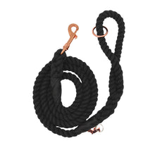 Load image into Gallery viewer, Dog Rope Leash - Noir (Black)