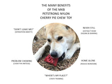 Load image into Gallery viewer, SP CHERRY PIE ULTRA DURABLE NYLON DOG CHEW TOY AND TREAT HOLDER FOR AGGRESSIVE CHEWERS - RED