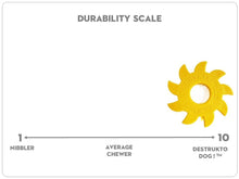Load image into Gallery viewer, ID CIRCULAR SAW BLADE ULTRA DURABLE NYLON DOG CHEW TOY FOR AGGRESSIVE CHEWERS - YELLOW