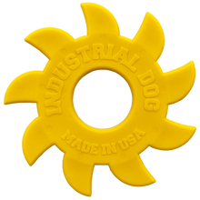 Load image into Gallery viewer, ID CIRCULAR SAW BLADE ULTRA DURABLE NYLON DOG CHEW TOY FOR AGGRESSIVE CHEWERS - YELLOW