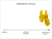 Load image into Gallery viewer, ID CIRCULAR SAW BLADE ULTRA DURABLE NYLON DOG CHEW TOY FOR AGGRESSIVE CHEWERS - YELLOW