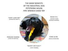 Load image into Gallery viewer, ID PIPE WRENCH ULTRA DURABLE NYLON DOG CHEW TOY FOR AGGRESSIVE CHEWERS – YELLOW