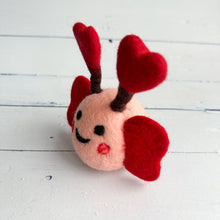 Load image into Gallery viewer, One Felt Valentine's Day Love Bug 

