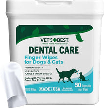 Load image into Gallery viewer, Vet's Best Dental Care - Finger Wipes for Dogs
