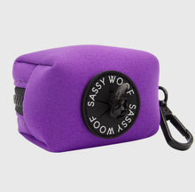 Load image into Gallery viewer, ‘Neon Purple&#39; Dog Waste Bag Holder by Sassy Woof
