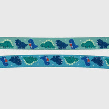 Load image into Gallery viewer, ‘Darling Dino’ Fabric Leash by Sassy Woof
