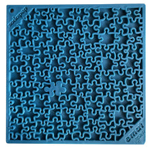 Load image into Gallery viewer, Licking Mat- Blue Jigsaw
