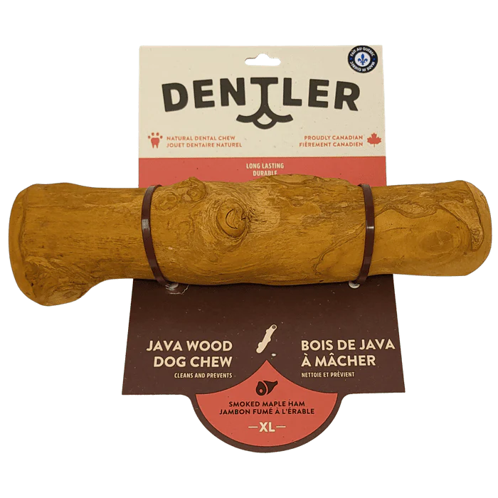 Jawgler Java Wood Dog Chew Smoked Ham Maple