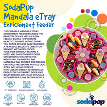 Load image into Gallery viewer, Mandala Enrichment Tray(Lick Mat/ Slow Feeder)
