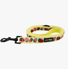 Load image into Gallery viewer, &quot;Strawberry Fields Furever&quot; Dog Fabric Leash by Sassy Woof
