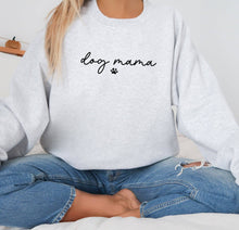 Load image into Gallery viewer, Dog Mama Sweatshirt Crewneck Dog Lovers Gift
