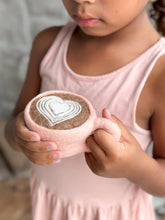 Load image into Gallery viewer, Felt Valentines Day Coffee / Latte Cup
