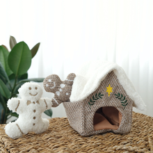 Load image into Gallery viewer, GINGERBREAD HOUSE//ENRICHMENT DOG TOY // HOLIDAY
