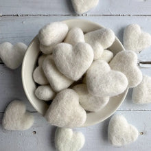 Load image into Gallery viewer, One White Felt Heart

