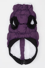 Load image into Gallery viewer, HD Crown Scrunchy Puffer Vest – Purple by Hip Doggie
