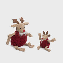 Load image into Gallery viewer, Holiday HuggleFleece FlufferKnottie, Redmund the Reindeer by HuggleHounds

