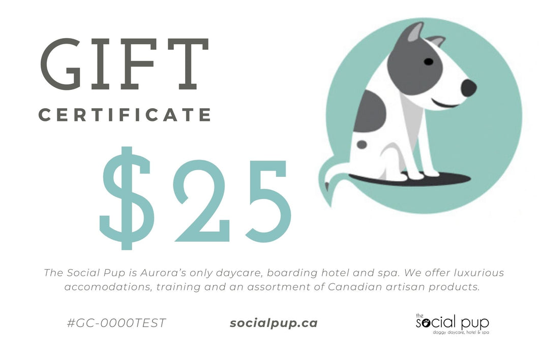 The Social Pup Gift Certificate