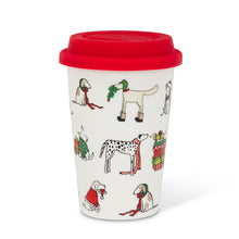 Load image into Gallery viewer, Holiday Dogs Travel Mug

