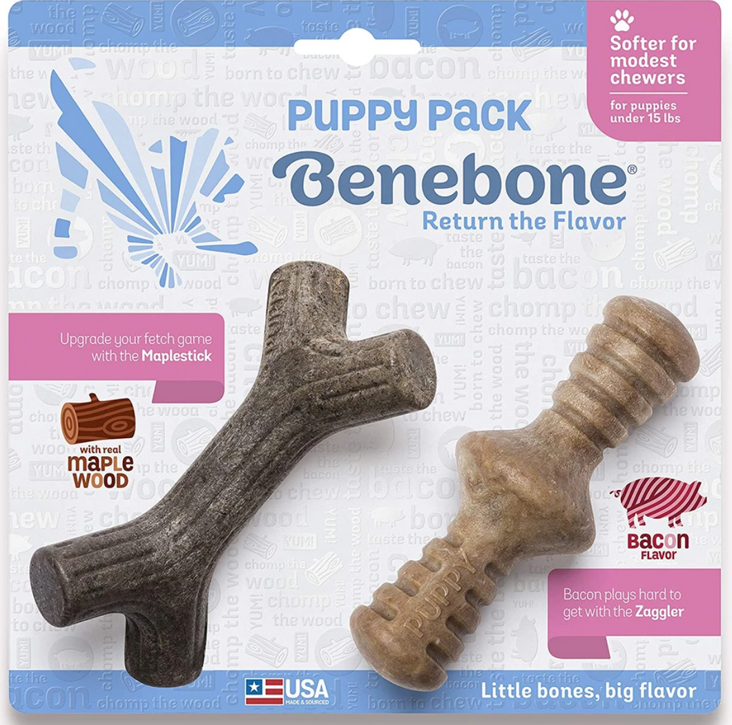 BENEBONE Puppy Pack Maple Wood & Bacon Flavor