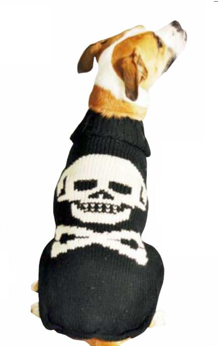 Chilly Dog Sweaters – Black Skull