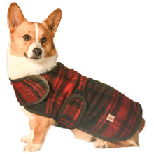 Load image into Gallery viewer, Red Plaid Dog Blanket Coat
