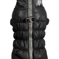 Load image into Gallery viewer, HD Crown Scrunchy Puffer Vest – Black by Hip Doggie
