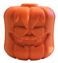Load image into Gallery viewer, MKB JACK O&#39; LANTERN DURABLE RUBBER CHEW TOY &amp; TREAT DISPENSER - LARGE - ORANGE
