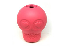 Load image into Gallery viewer, MKB SUGAR SKULL DURABLE RUBBER CHEW TOY &amp; TREAT DISPENSER - LARGE – PINK
