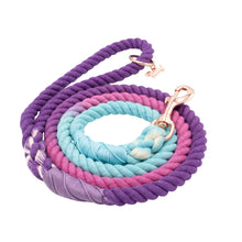 Load image into Gallery viewer, Dog Rope Leash - Madeline (Purple Blue)
