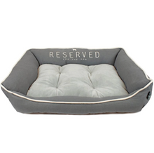 Load image into Gallery viewer, Reserved for the Dog Canvas Cuddler Pet Bed
