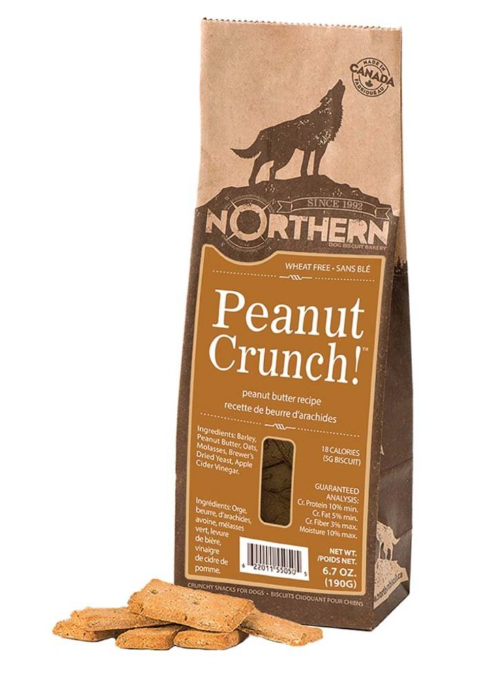 Northern Wheat Free Biscuits – Peanut Crunch