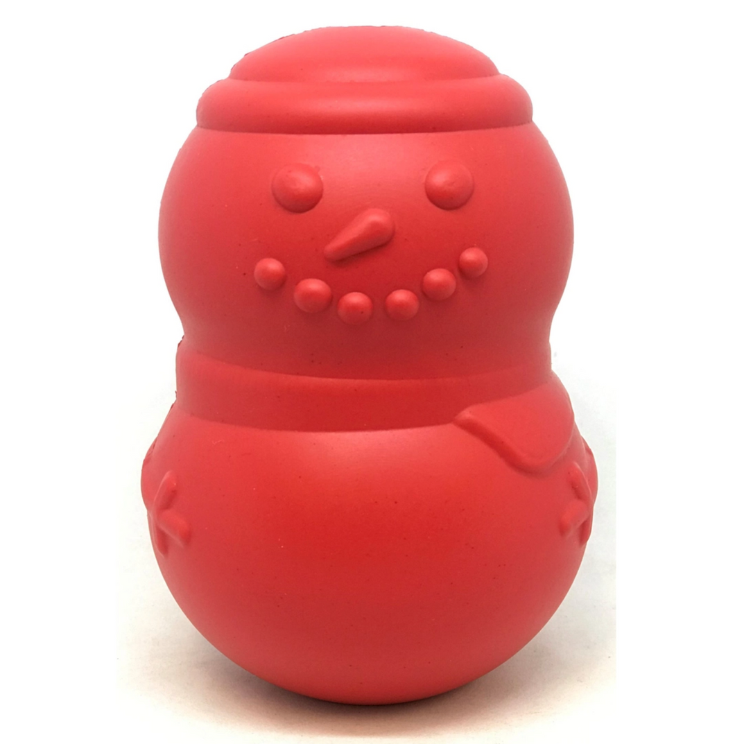 MKB Snowman - Chew Toy - Treat Dispenser - Large - Red