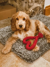 Load image into Gallery viewer, 100% Recycled Heart Dog Rope Toy
