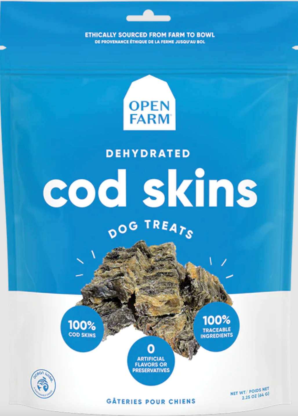 Dehydrated Cod Skins Treat