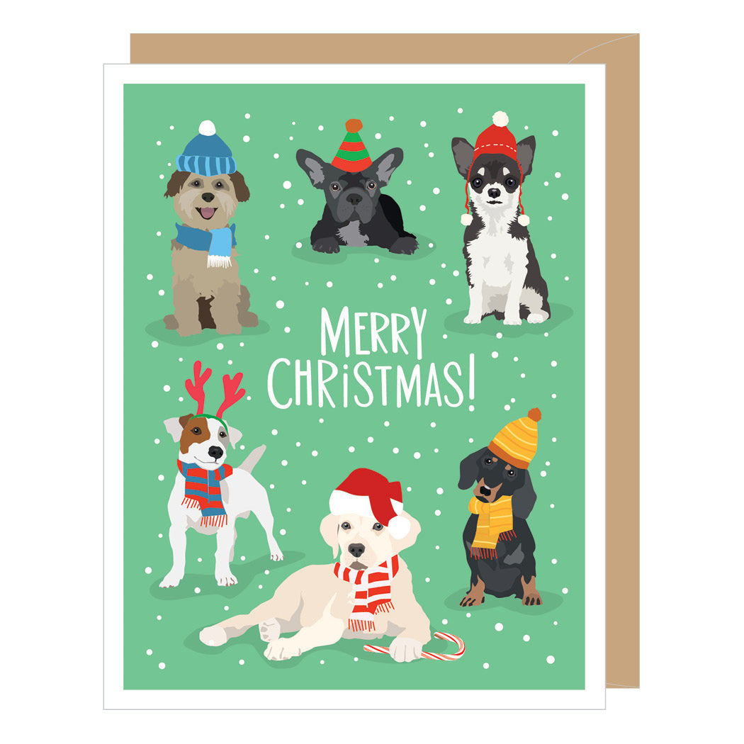 Merry Christmas Holiday Dogs Boxed Set Christmas Cards