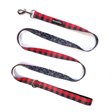 Load image into Gallery viewer, Dog Leash - Classic Red Plaid (6ft) by Bcuddly
