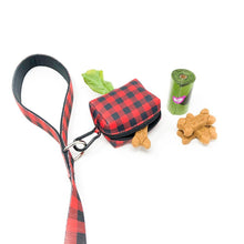 Load image into Gallery viewer, Poop Bag Holder - Red Plaid by Bcuddly
