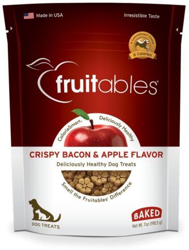 Fruitables Baked Crispy Bacon & Apple Flavour Dog Treats - 7oz