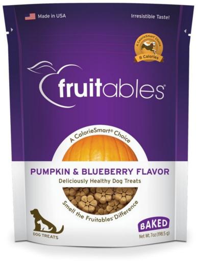 Fruitables Pumpkin Baked Blueberry Dog Treats, 7 oz