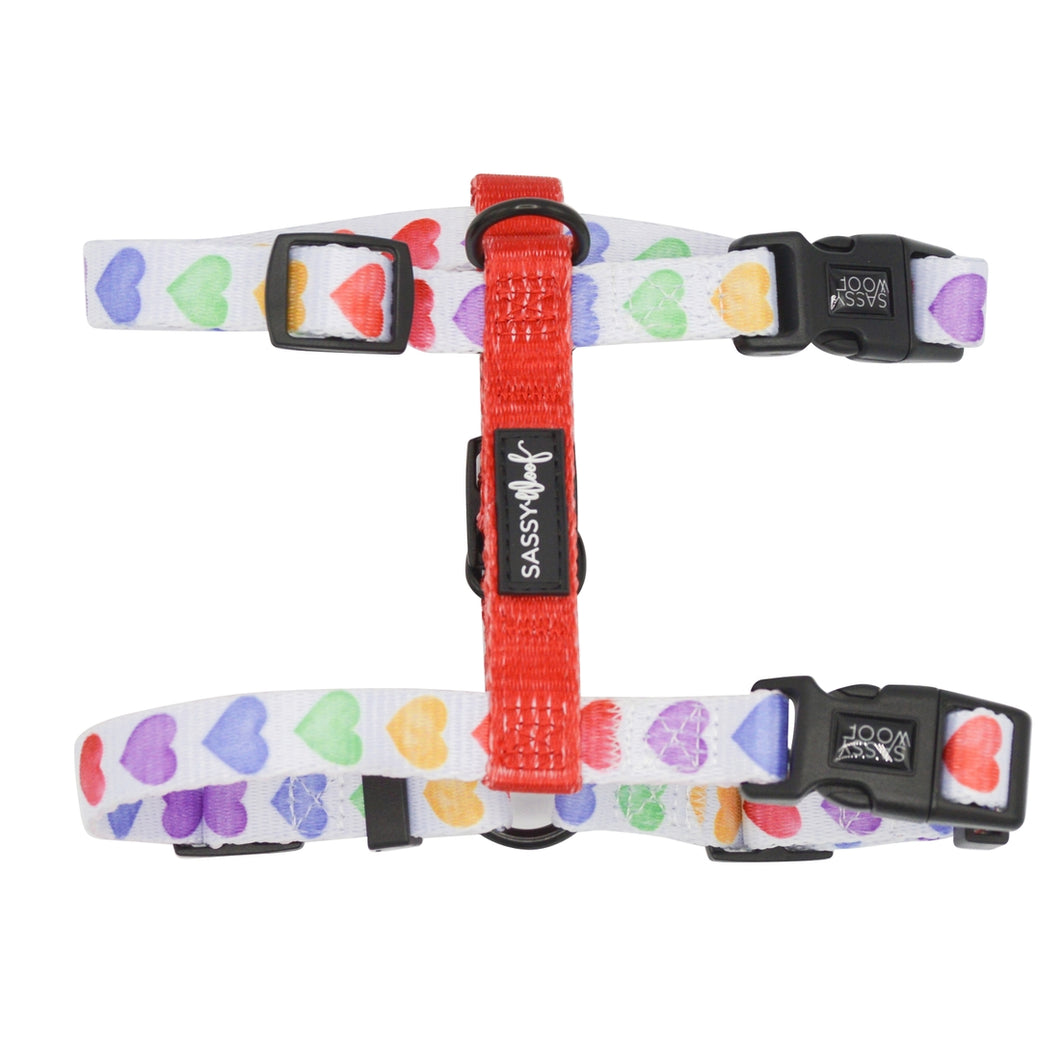 'Love is Love' Step-In Dog Harness