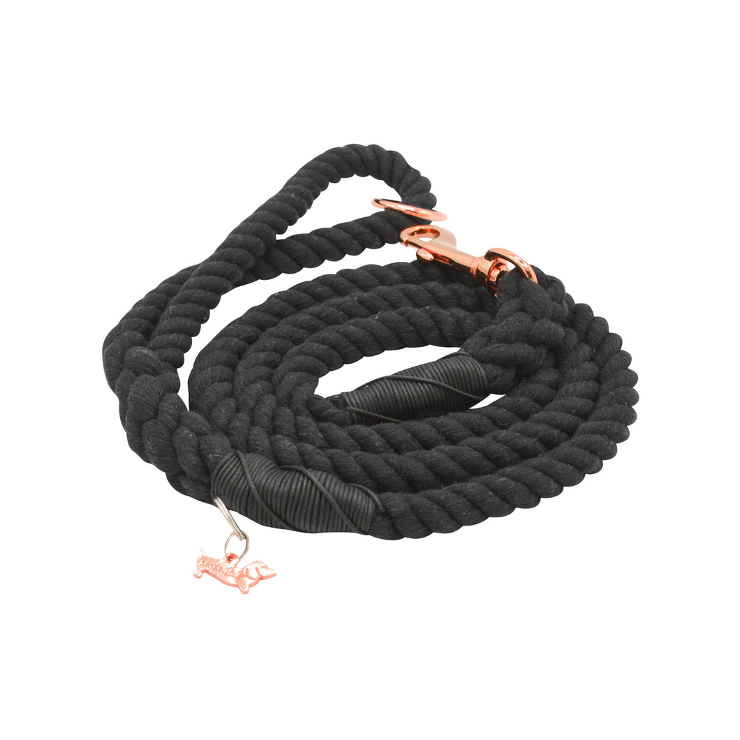 Dog Rope Leash - Noir (Black)