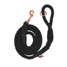 Load image into Gallery viewer, Dog Rope Leash - Noir (Black)

