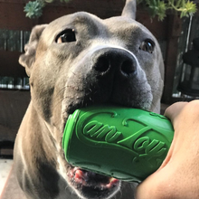 Load image into Gallery viewer, SP CAN TOY DURABLE RUBBER CHEW TOY &amp; TREAT DISPENSER - LEMON LIME
