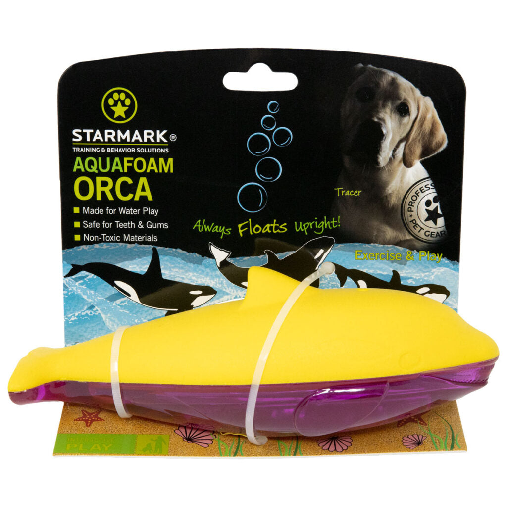 STARMARK™ AQUAFOAM ORCA DOG TOY