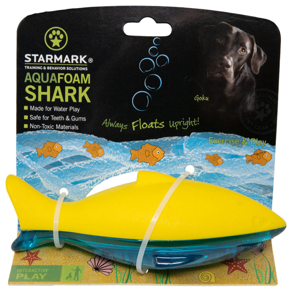 STARMARK™ AQUAFOAM SHARK DOG TOY